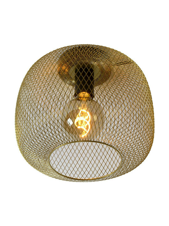 Lucide Lightning Mesh Modern Metal Ceiling Light with Socket E27 30pcs Gold