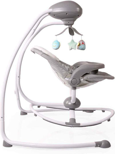 Cangaroo Electric Relax pentru Bebeluși Leagăn Woodsy cu Muzică Gri pentru Copil până la 9kg