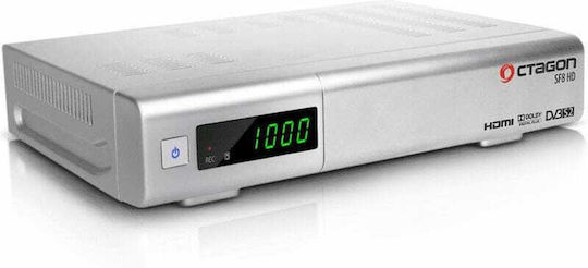 Octagon Δορυφορικός Αποκωδικοποιητής SF8 SF8 HD Full HD (1080p) DVB-S / DVB-S2 με Λειτουργία Εγγραφής PVR σε Μαύρο Χρώμα