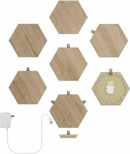Nanoleaf WiFi Dekorative Lampe Sechseck Beige 7Stück