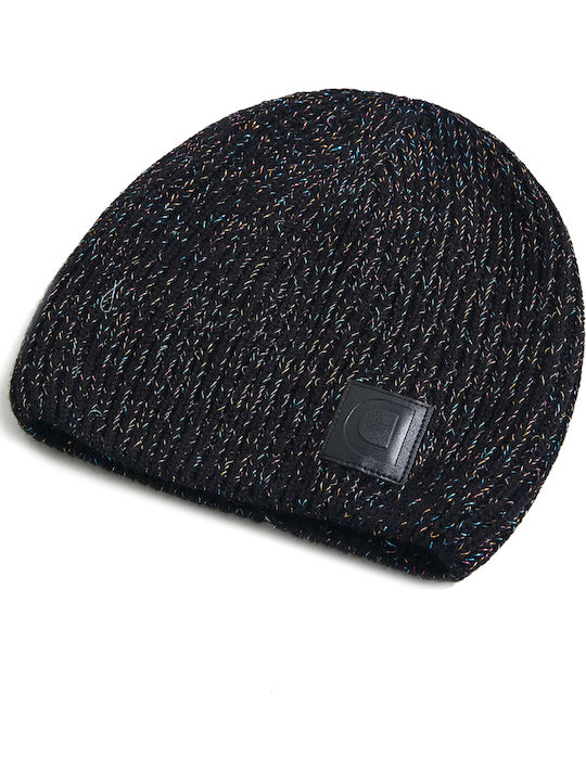 Beanie Frauen Beanie mit Rippstrick in Schwarz Farbe