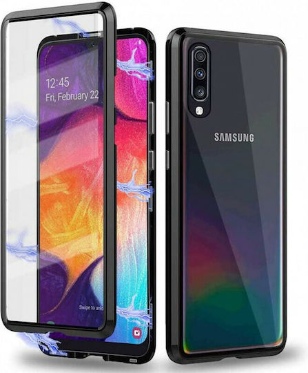 Forcell Magneto 360 Full Cover Plastic Magnetic Negru (Galaxy A50)