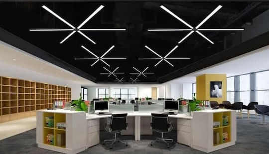 Atman Salerno Commercial Linear LED Ceiling Light 36W Cold White IP20 L120xY4cm
