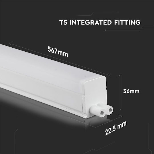 V-TAC Φωτιστικό Πάγκου Κουζίνας LED 7W Φυσικό Λευκό με Διακόπτη Μ60xΒ2.28xΥ3εκ.