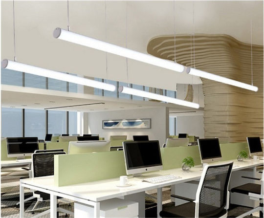 Atman Palermo LED Γραμμικό Φωτιστικό Οροφής 36W Ψυχρό Λευκό IP20 Μ120xY120εκ.