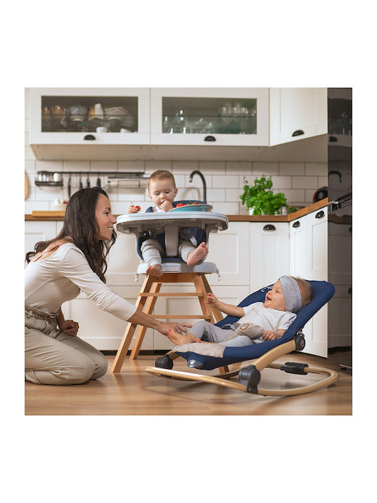 Momi Ηλεκτρικό Relax Μωρού Lumiwood με Μουσική και Δόνηση Stars για Παιδί έως 9kg