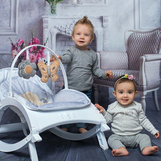 Lorelli Elektrisch Baby Relax Enjoy mit Musik und Vibration Pink Hug für Kind bis 9kg