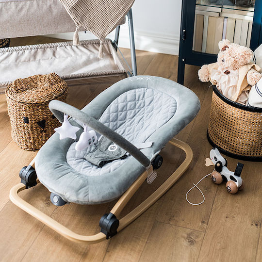 Momi Elektrisch Baby Relax Lumiwood mit Musik und Vibration Navy Blue für Kind bis 9kg