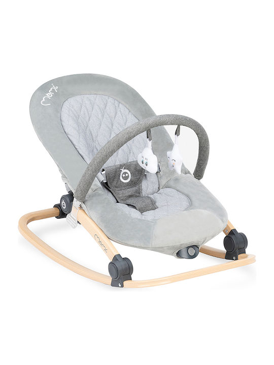 Momi Electric Baby Relax 2 in 1 Lumiwood with Music and Vibration Gray for Child up to 9kg