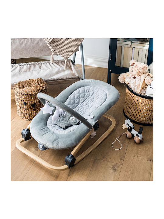 Momi Electric Baby Relax Lumiwood with Music and Vibration Gray for Child up to 9kg