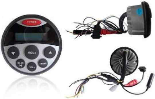 Hasda Boat Sound System 4x40W Waterproof with AUX / USB / Bluetooth Black