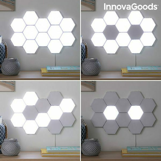 InnovaGoods Decorative Lamp Hexagon White