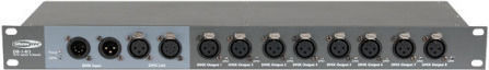 Showtec DB-1-8 Splitter DMX pentru Consolă de Iluminat / 2 Intrări XLR cu Montare Rack