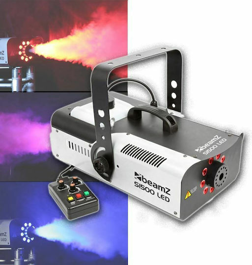 BeamZPro S1500LED Μηχανή Καπνού LED 1500W με Ενσύρματο Χειριστήριο και Δυνατότητα Σύνδεσης με Κονσόλα Φωτισμού