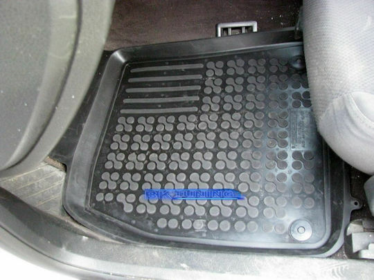 Rezaw Plast Set of Front and Rear Mats 4pcs Tray Type for Audi A4 2001-2008 Black
