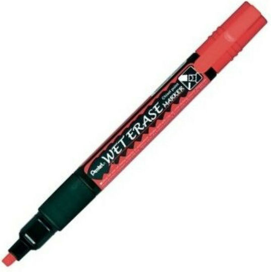 Pentel Wet Erase Chalk Marker Сет маркери Червени Черна дъска Liquid Chalk за Стъкло 2-4mm 12бр