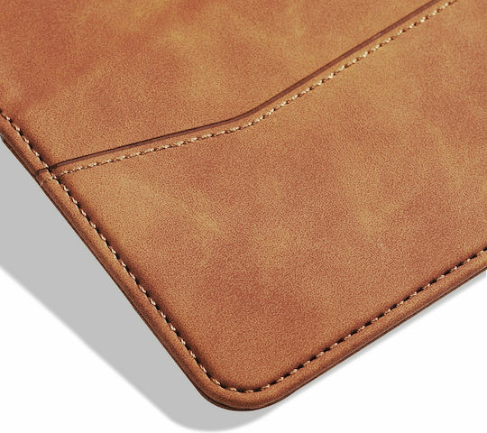 Bodycell PU Leather Книга Изкуствена кожа Кафяв (Redmi Note 9)