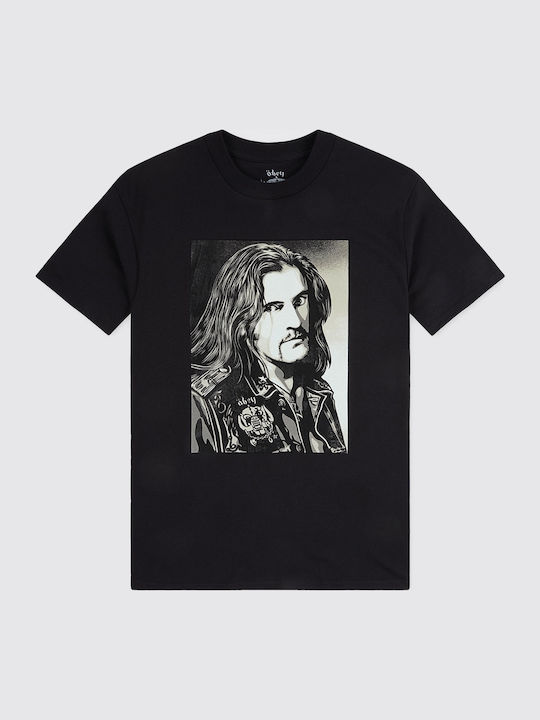 Obey Obey Lemmy T-shirt Schwarz Baumwolle 165263045S-BLK