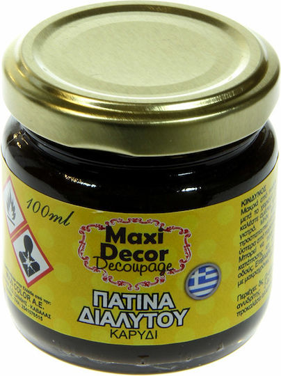 Maxi Decor Πατίνα Διαλυτού Πατίνα Decoupage 100ml