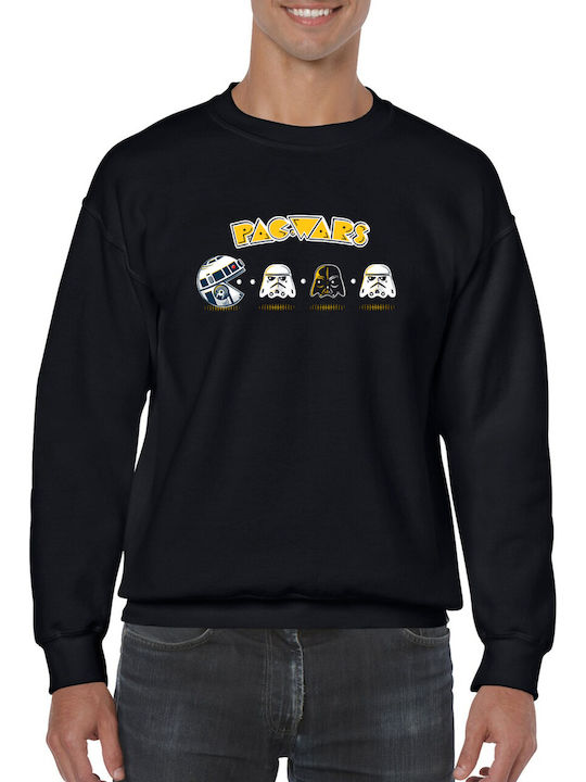 Pacman Vs Star Wars T-shirt σε Μαύρο χρώμα