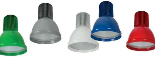 Elmark Commercial Bell Light 30W Cool White 2400lm with Built-in LED Blue Ø22xH28cm