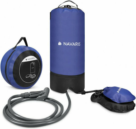 Navaris Campingduschen mit Druckfunktion mit Pumpe 11lt