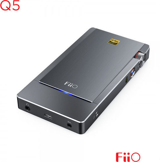 Fiio Q5 Portable Digital Bluetooth Headphone Amplifier 2 Channels with DAC, USB, and Jack 3.5mm
