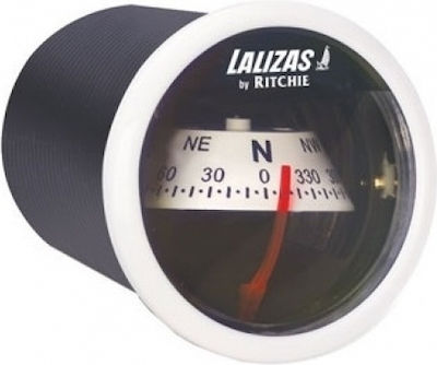 Lalizas Sport Χ-21 Boat Compass 31359Compass for Flush Mount White Bezel