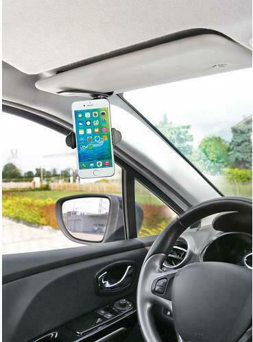 Lampa Visor Snap Auto Handyhalterung mit Clip-Peg Silber