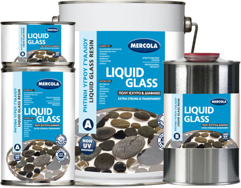 Mercola Liquid Glass Ρητίνη Δύο Συστατικών 3kg
