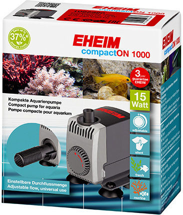 Eheim Compact On 1000 Aquarium Circulation Pump 15W With 1.40m Cable 1000 L/H