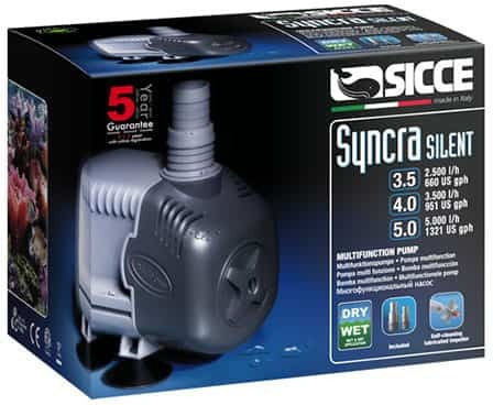 Sicce Syncra Кръговодна помпа за аквариум Тих 4.0 с кабел 2.20м 3,500 л/ч
