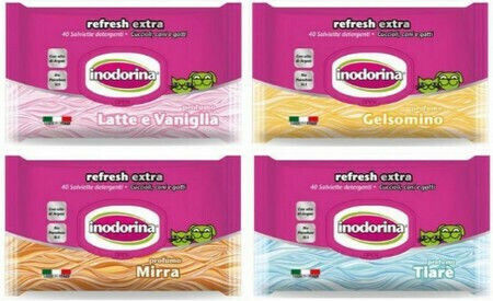 Inodorina Refresh Extra Dog Body Cleansing Pads Alcohol Free 1pc 30x20cm