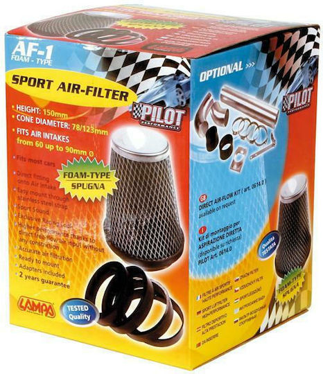 Lampa Luftfilter Trichter Geschlossener Typ AF-1 Universell mit Netz 60-90mm mit Netz 60-90mm