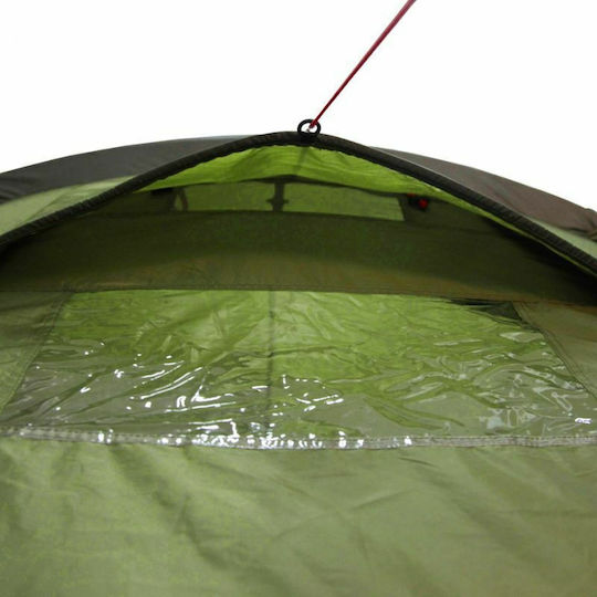 High Peak Kite 2 Camping Tent Tunnel Mountaineering Green with Double Cloth 4 Seasons for 2 People Waterproof 3000mm 420x120x90cm