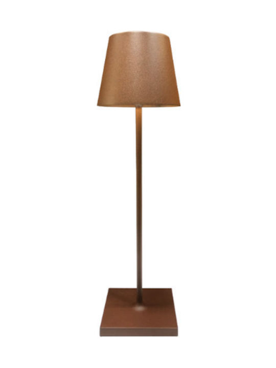 VK Lighting Outdoor Floor Lamp LED for Exterior Space 2.2W with Warm White Light IP54 Brown