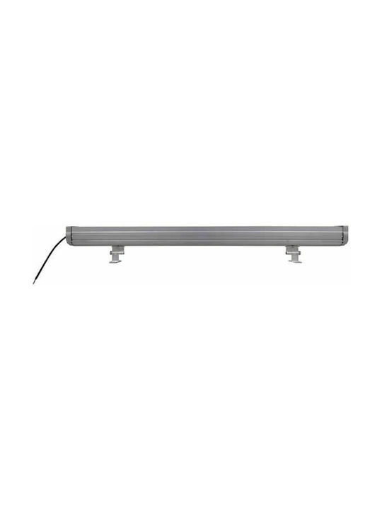GloboStar Außenleuchte LED Wall Washer 72W mit Blau Licht IP66 Silber