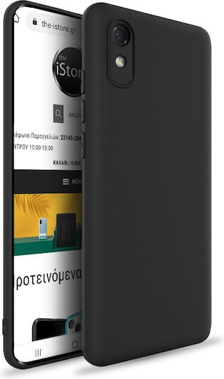 Caselab Soft Touch Back Cover Σιλικόνης Μαύρο (Redmi 9A / 9AT)