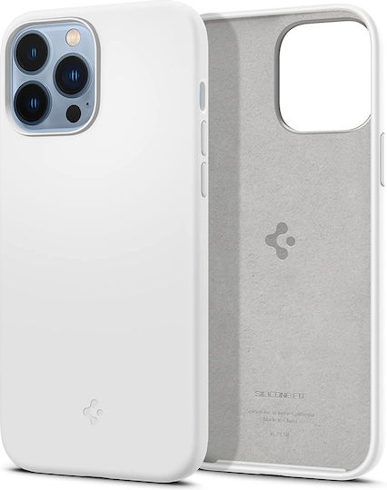 Spigen Silicone Fit Back Cover White for iPhone 13 Pro Max