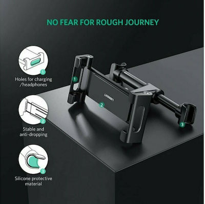 Ugreen Mobile Phone Holder and Tablet Car Ηeadrest Ηolder for Τablet with Adjustable Hooks Black