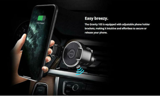 Rockrose Gravity 10s Car Mobile Mount with Adjustable Hooks Black