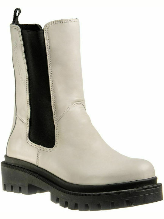 Commanchero Original Leather Women's Chelsea Boots White