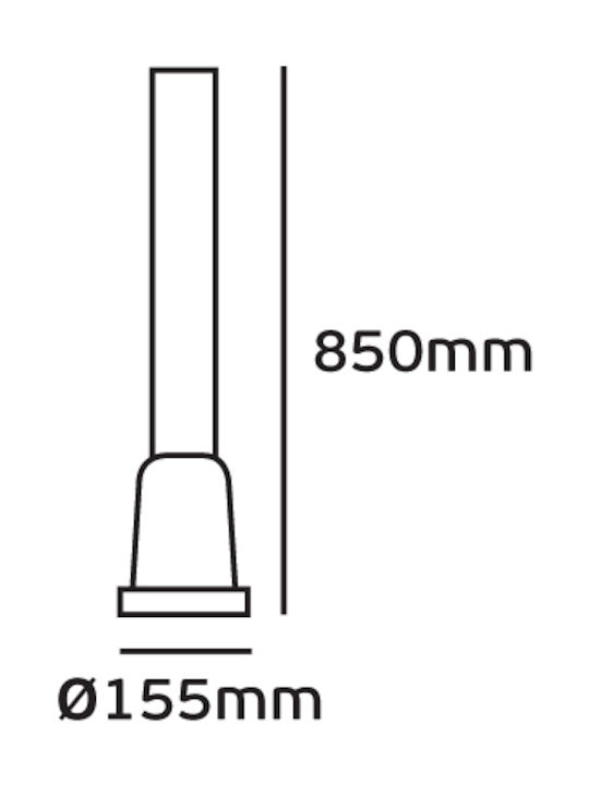 VK Lighting Post Mic 60W 85x15.5cm VK Lighting Post Mic 60W 85x15.5cm