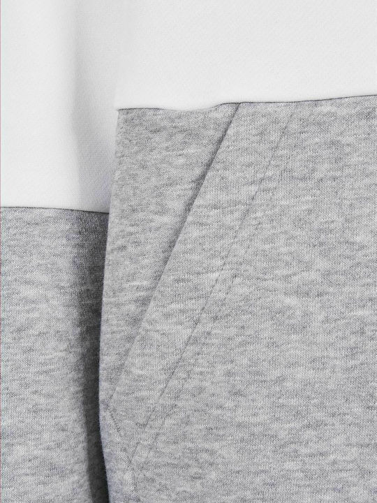 Kinder-Sweatshirt mit Kapuze und Taschen Gray