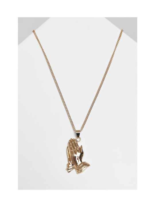 Urban Classics TB4049 Pray Hands Necklace Gold Plated TB4049-00109