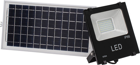 GloboStar Στεγανός Ηλιακός Προβολέας LED 30W Ψυχρό Λευκό 6000K IP66