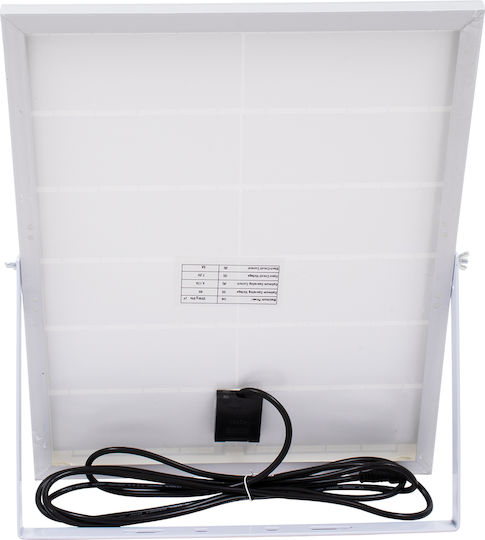 GloboStar Rezistent la apă Solar Proiector LED 100W Alb Rece 6000K IP66