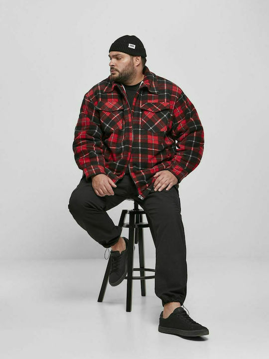 Μακρυμάνικo Overshirt Καρό Red/Black