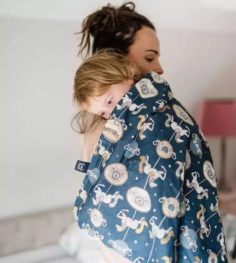 La Millou Decke Wickeltücher für Kinderzimmer Boho Coco Samt Khaki 80x100cm