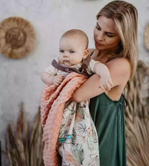 La Millou Decke Wickeltücher für Kinderzimmer Boho Coco Samt Khaki 80x100cm
